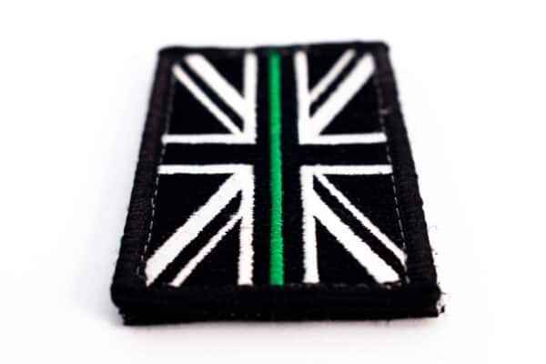 Union Flag Velcro Patch (Green Line) 2