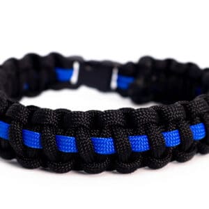 Paracord Wristband – Blue Line