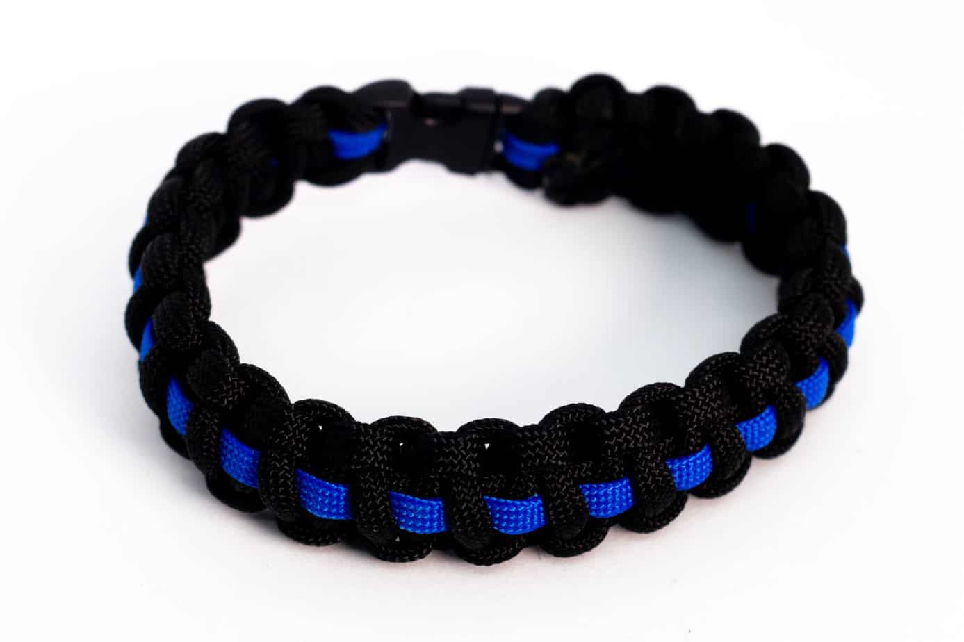 Police Thin Blue Line-Blue Lives Matter Paracord Bracelet-Select Size –  Bama Paracord & More