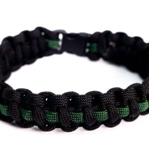 Paracord Wristband – Green Line
