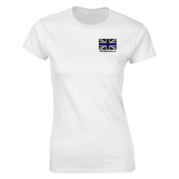 Ladies T - shirt - Union Flag/ThinBlueLineUK Logo