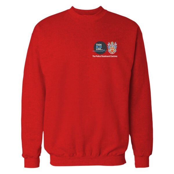 Mens Sweatshirt - ThinBlueLineUK/Police Treatment Centres Logo
