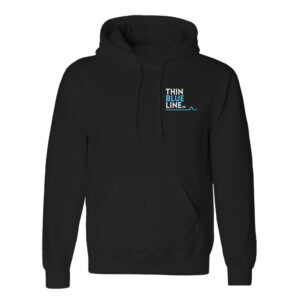 ThinBlueLineUK  - Mens Hoodie with ThinBlueLineUK Logo (3lines)