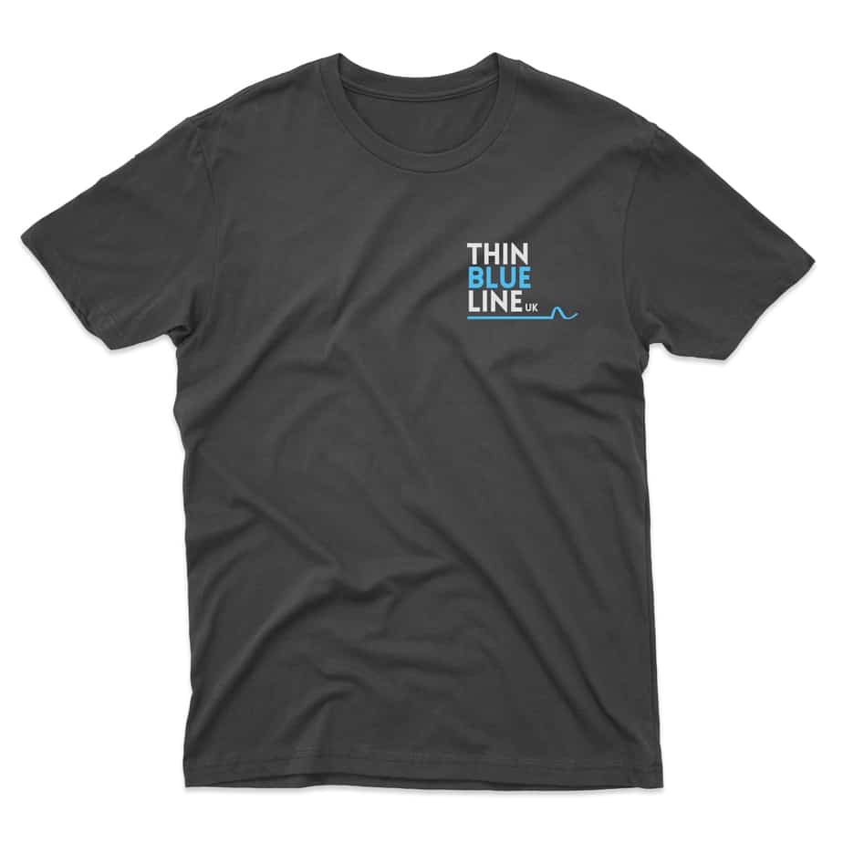 Thin Blue Line T Shirt TBLUK Logo 3 Lines